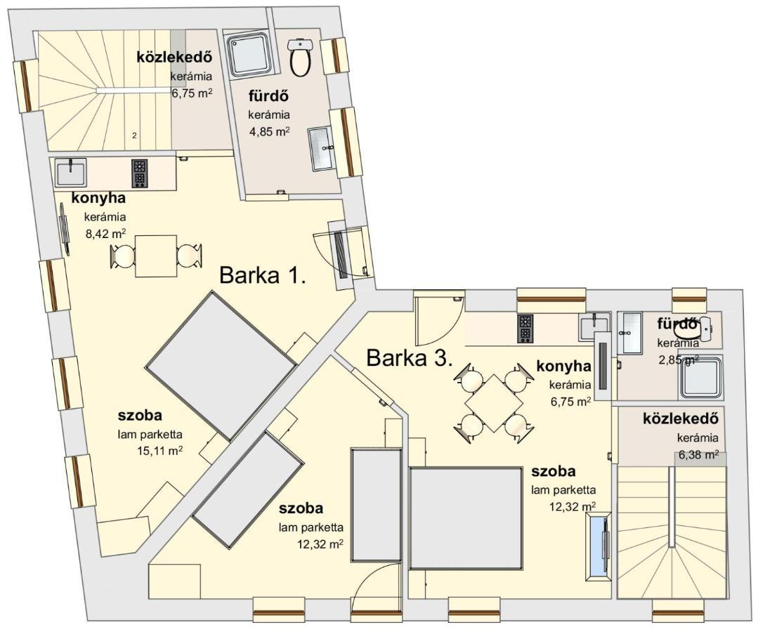Barka Apartman Erlau Exterior foto